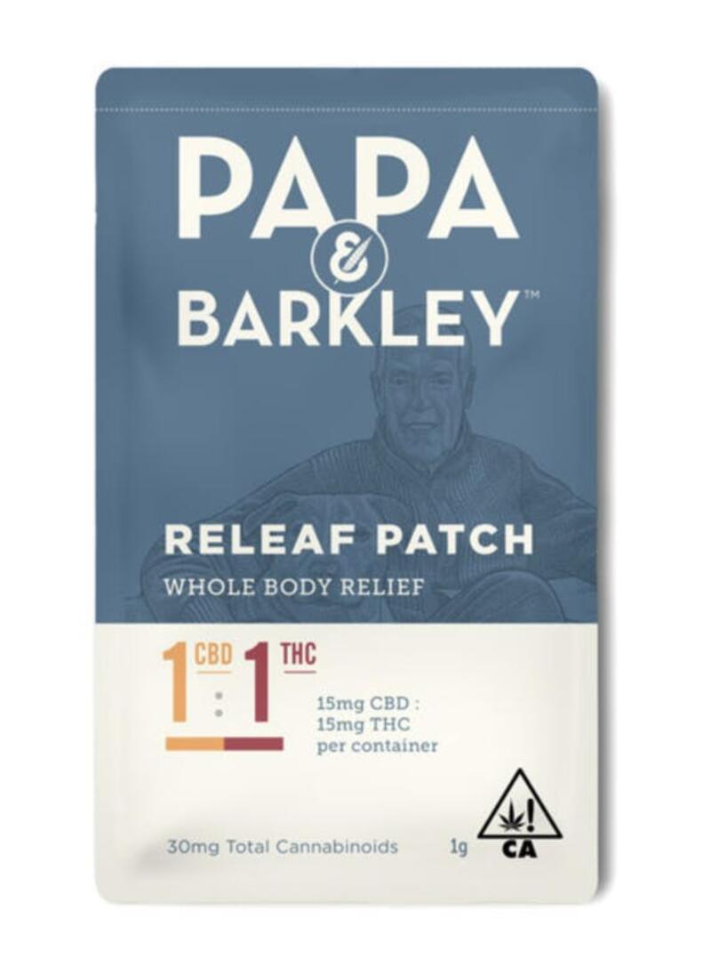 Papa & Barkley: Releaf™ Patch 1:1 CBD:THC