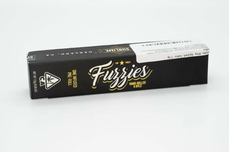 Fuzzies - King - Og Kush - Indica - 1.5g INFUSED!, SALE NOW ONLY $18!