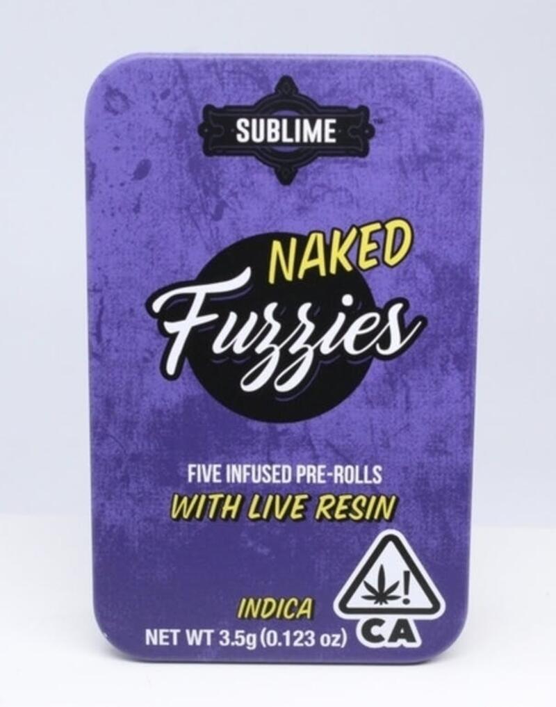 Fuzzies - Naked Mini Live Resin - Sundaylax - Indica - 5pk 3.5g INFUSED, new price $42.00!