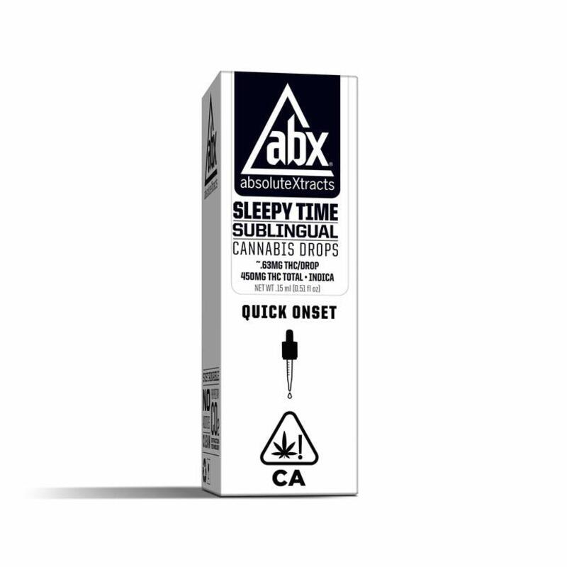 ABX Sleepytime Drops (15ml), 450mg THC/66.80mg CBD, SALE 50% OFF NOW ONLY $25!!