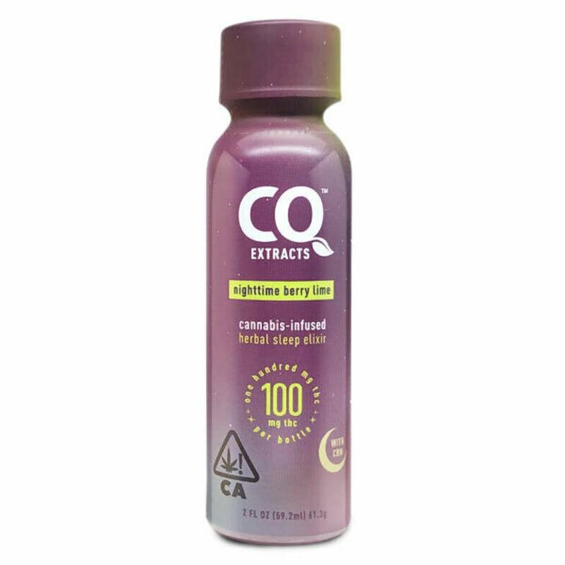 Cannabis Quencher - CQ Nighttime Berry Lime Shot with CBN - 100mg