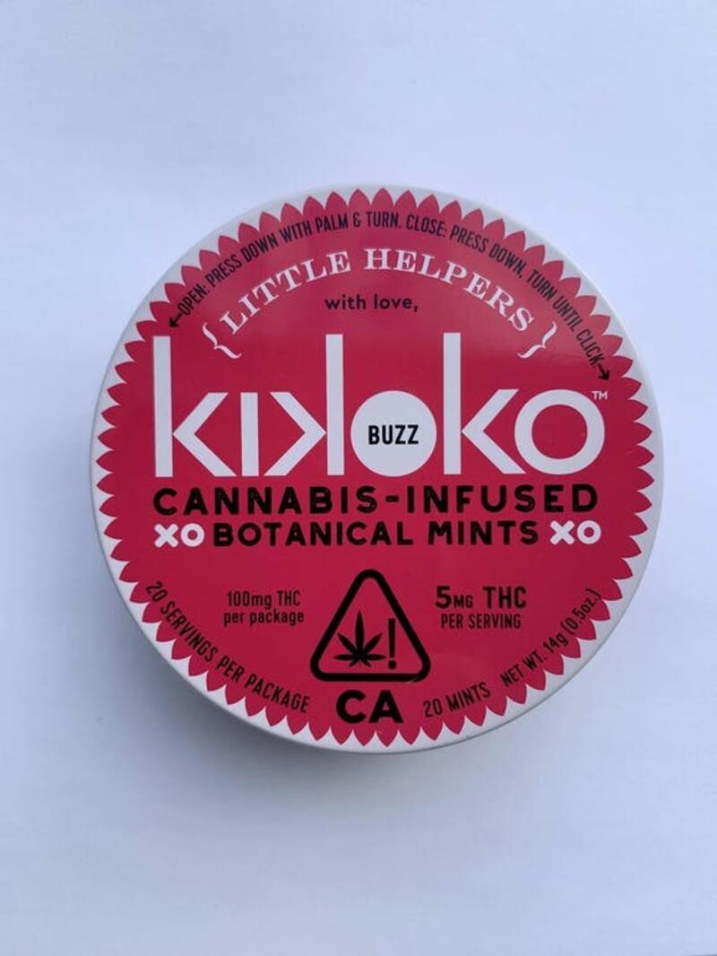 Kikoko - Mints - 20-pack Buzz Little Helpers THC 100mg (THC 5mg ea)