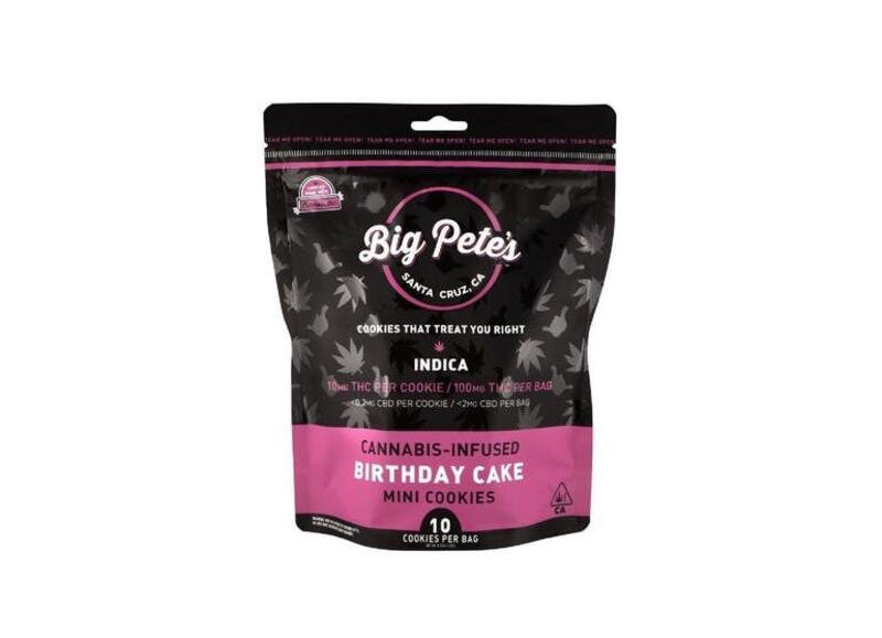 Big Petes B-Day Cake INDICA 10pk 100mg