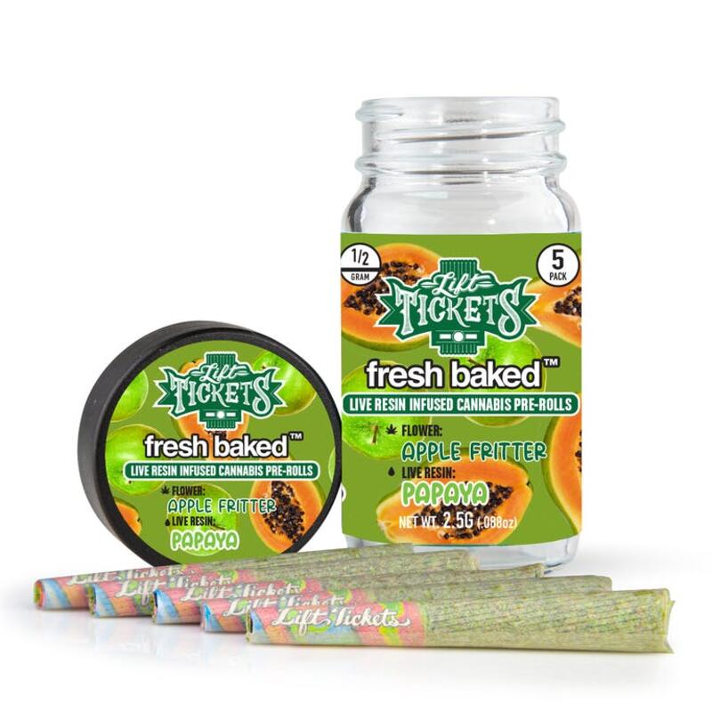 Apple Fritter x Papaya - Infused Pre-Roll 5-Pack