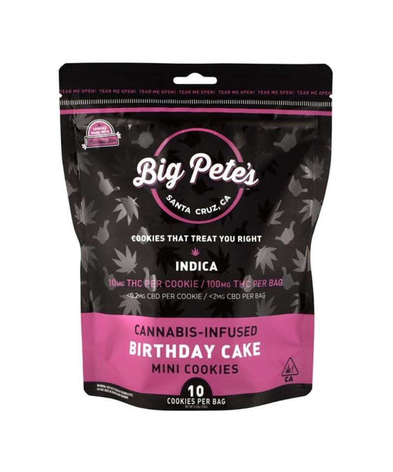 Birthday Cake Cookies 100mg Indica (10pk)