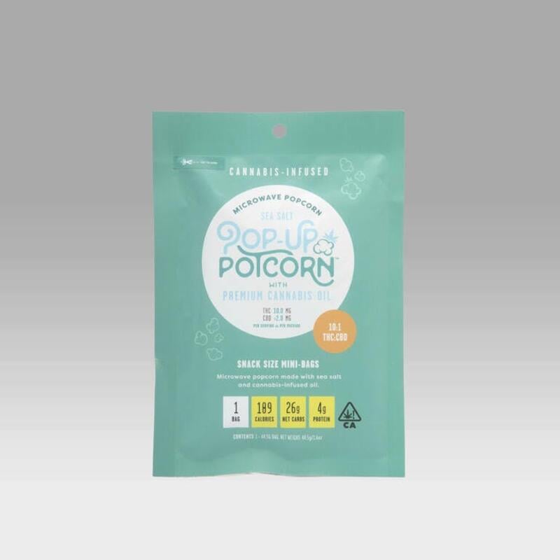 Pop-Up Potcorn - Sea-Salt Potcorn 12 MILLIGRAMS