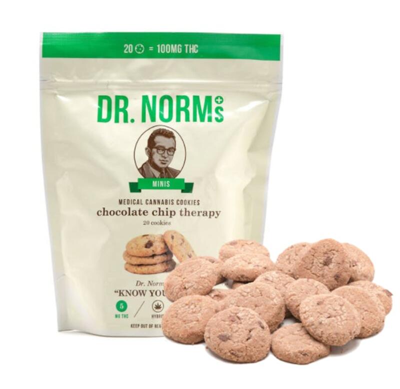 Dr. Norm's - Chocolate Chip Mini Cookies 100 MILLIGRAMS