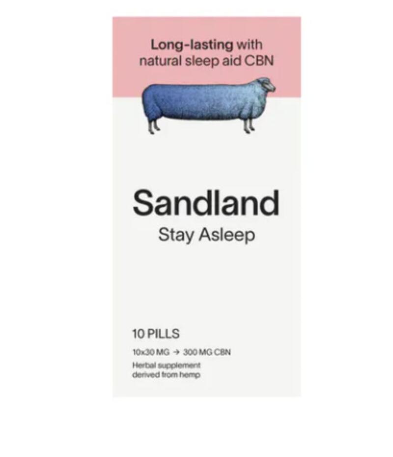 Sandland - Stay Asleep CBN 10 Count 300 MILLIGRAMS