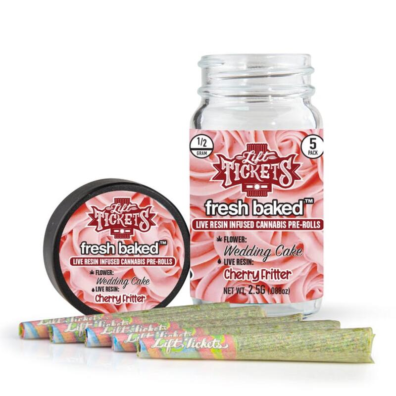 Wedding Cake x Cherry Fritter - Infused Pre-Roll 5-Pack