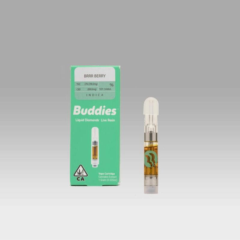 Buddies - Brry Berry Live Resin Cart 1 GRAMS