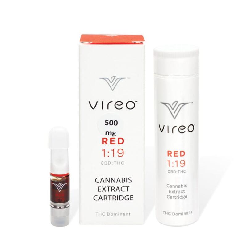 Vireo Red Full-Spectrum Distillate Vaporizer Cartridge - 500 mg