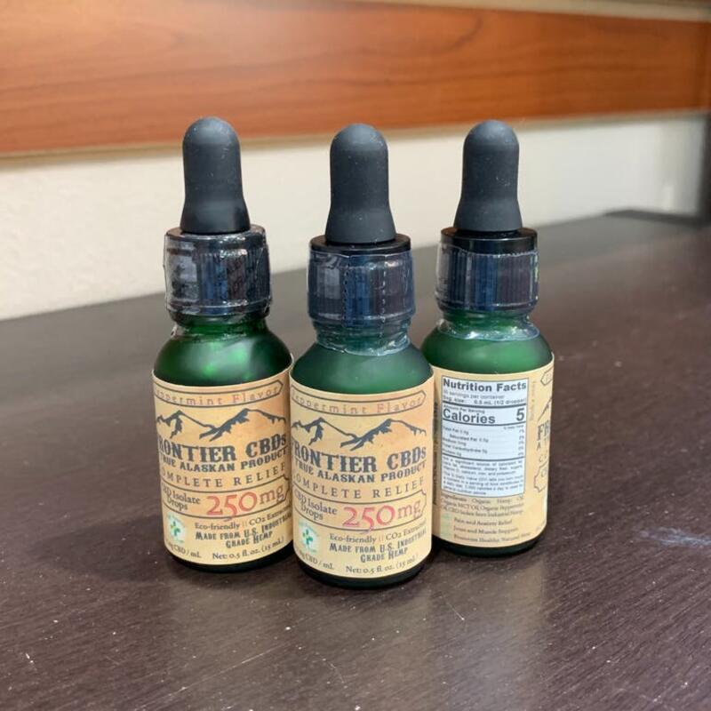 250mg Peppermint Flavor CBD Isolate Drops