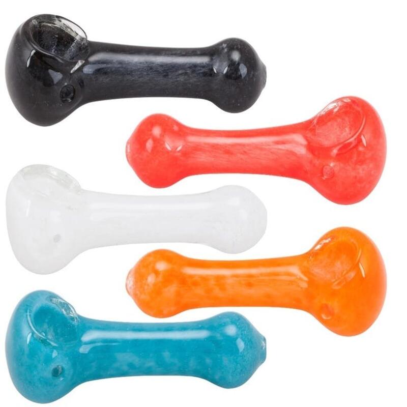 LUV BUDS - 2.5" SMALL GLASS PIPE (ASSORTED COLORS