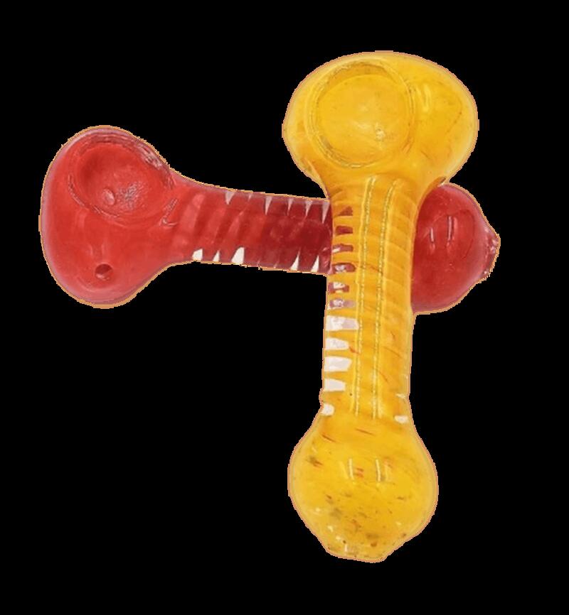 LUV BUDS - 4.5" GLASS SWIRL PIPE (ASSORTED COLORS)
