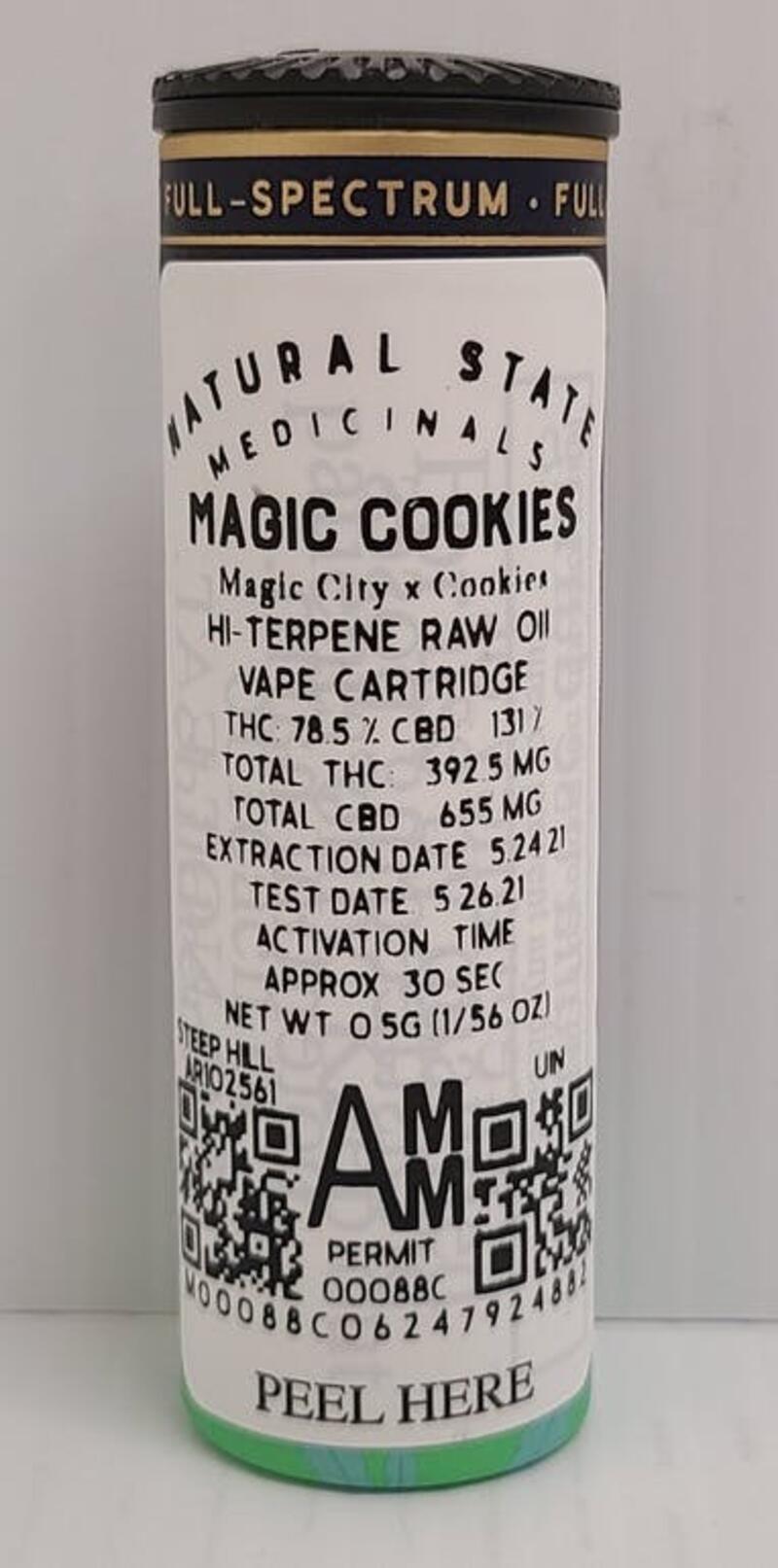Magic Cookies Full-Spectrum .5g -NSM *TAX INCLUDED*