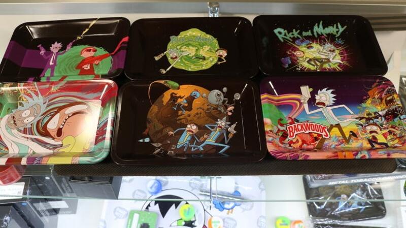 Rick and Morty Metal Rolling Trays