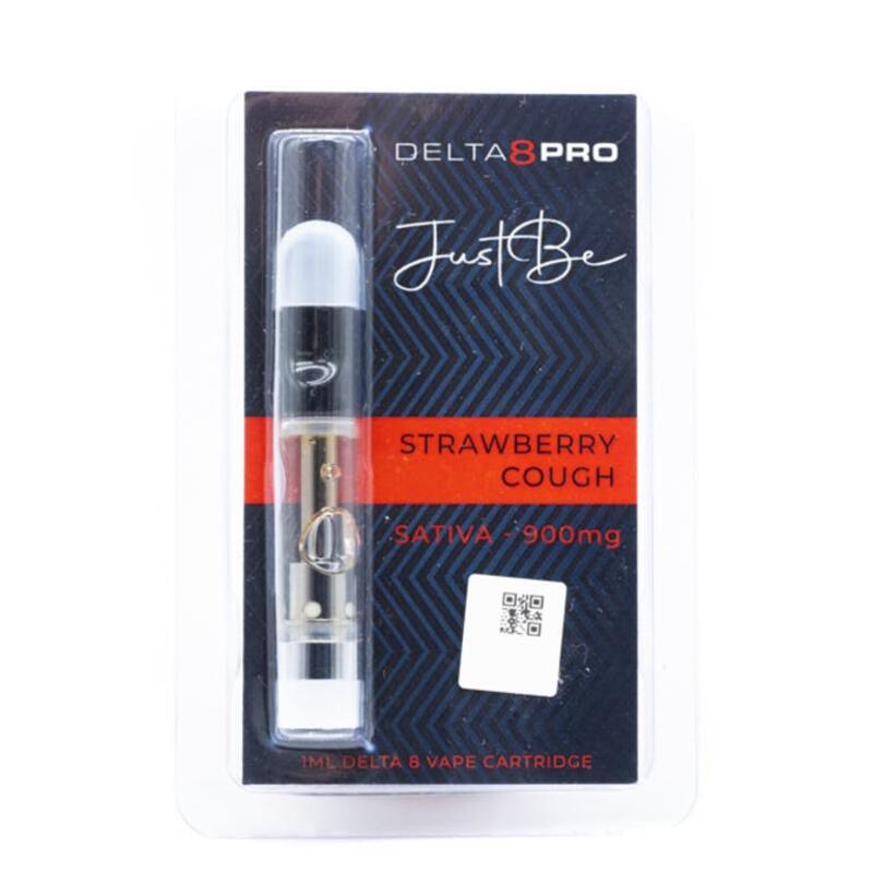 JUST BE - JUST BE DELTA-8 PRO STRAWBERRY COUGH VAPE CARTRIDGE 1 MILLILITERS