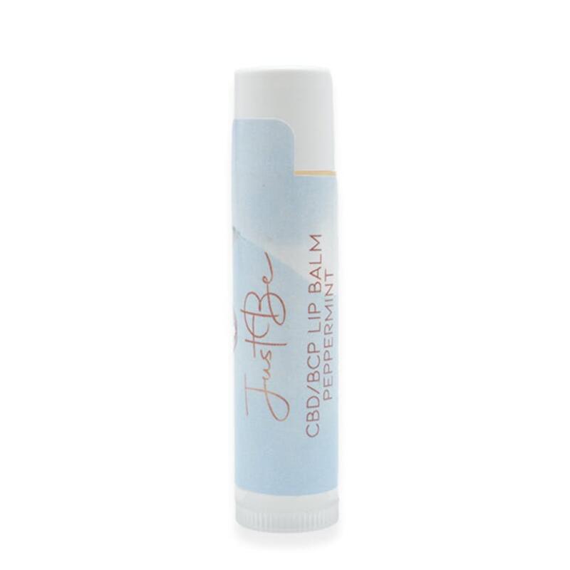 JUST BE - JUST BE 20MG CBD/BCP PEPPERMINT LIP BALM 4 GRAMS