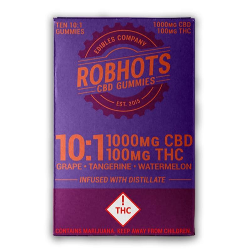 ROBHOTS - ROBHOTS 10:1 CBD :THC 100 MILLIGRAMS