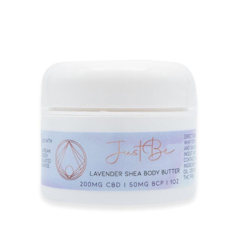 JUST BE - JUST BE 200 MG CBD LAVENDER SHEA BODY BUTTER 28 GRAMS