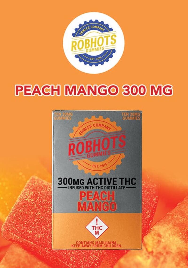 ROBHOTS - ROBHOTS PEACH MANGO 300MG GUMMIES 300 MILLIGRAMS