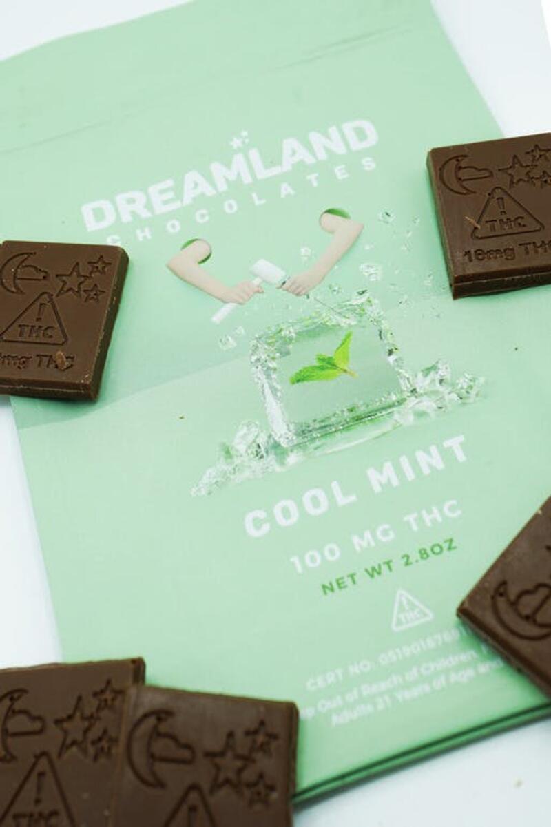Dreamland Cool Mint Chocolate Bar 100mg