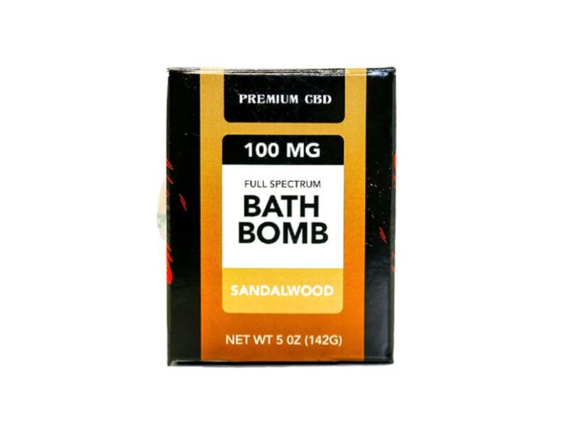 CBD Bath Bomb - 100mg | Sandal Wood | Planet M