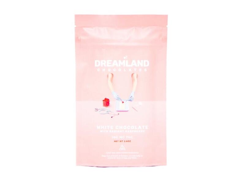 Chocolate Bar - 100mg | White Chocolate Raspberry | Dreamland