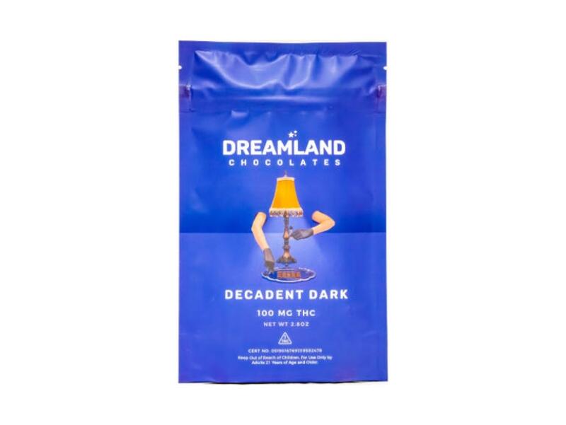 Chocolate Bar - 100mg | Decadent Dark | Dreamland