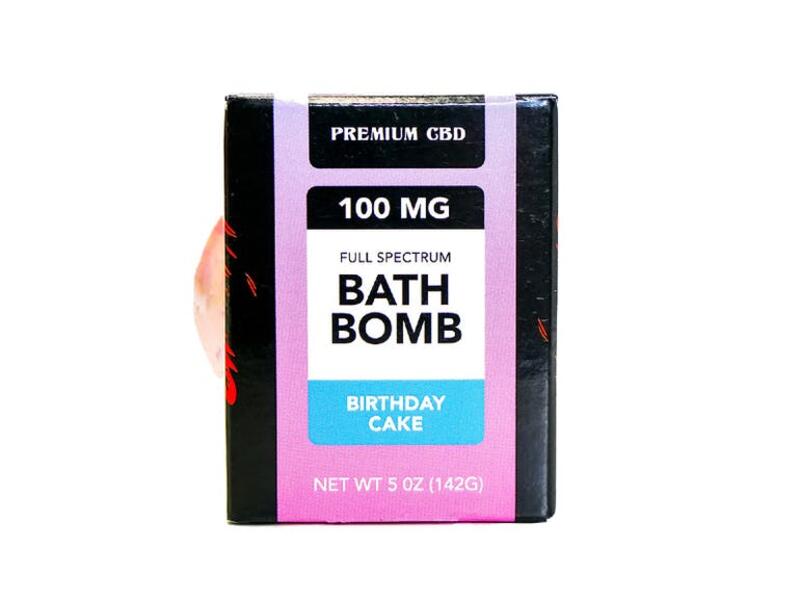 CBD Bath Bomb - 100mg | Birthday Cake | Planet M