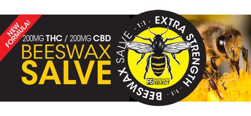 Beeswax Salve 1:1 - 200mg THC/200mg CBD