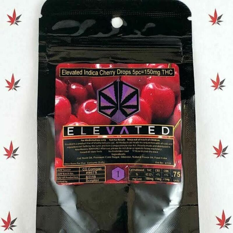 Elevated Hard Candy 150mg Indica - Cherry