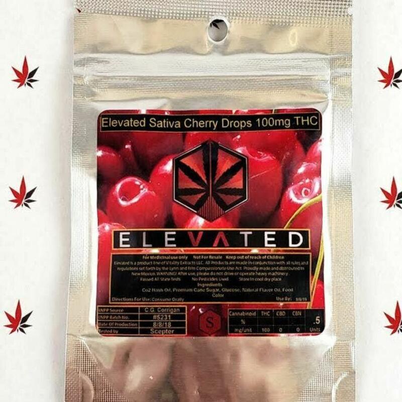 Elevated Hard Candy 100mg Sativa - Cherry