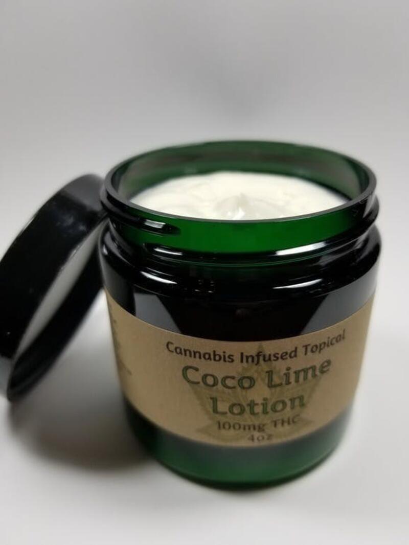 Coco Lime Lotion 4oz 100mg THC