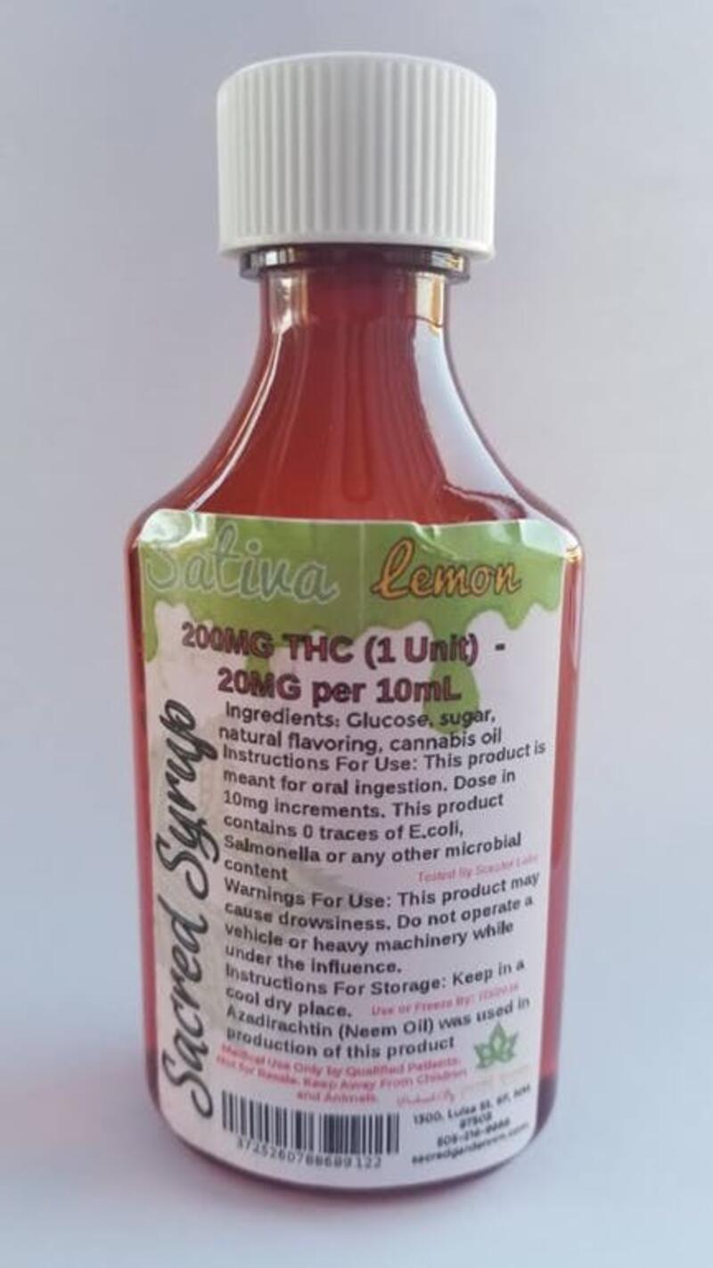 Sacred Syrup - Sativa (200 MG)