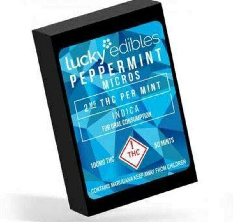 Lucky Edibles - Peppermint Micros - Indica