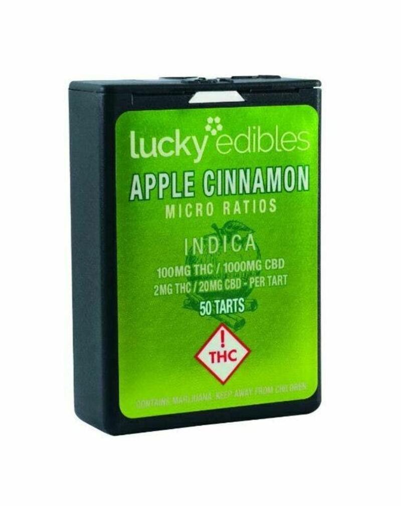 Lucky Edibles - Apple Cinnamon Tarts 10:1 CBD - Indica
