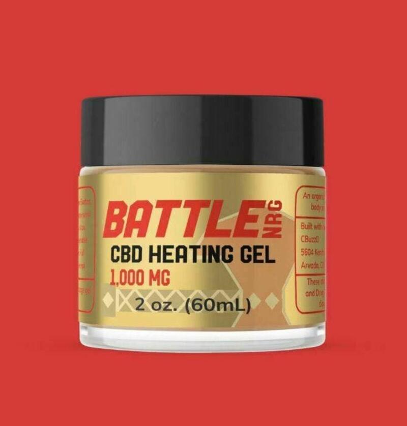 Battle NRG CBD Heating Gel - 1000mg