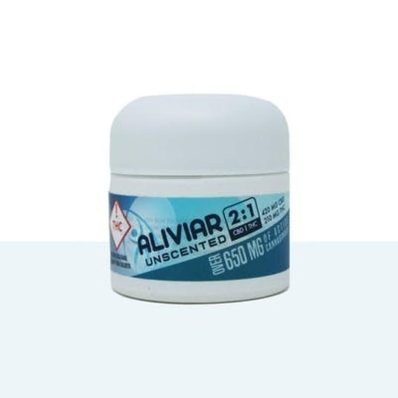 Aliviar - 650mg+ Unscented Cannabinoid Cream