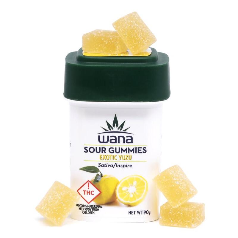 Exotic Yuzu Sativa/Inspire High Dose Sour Gummies