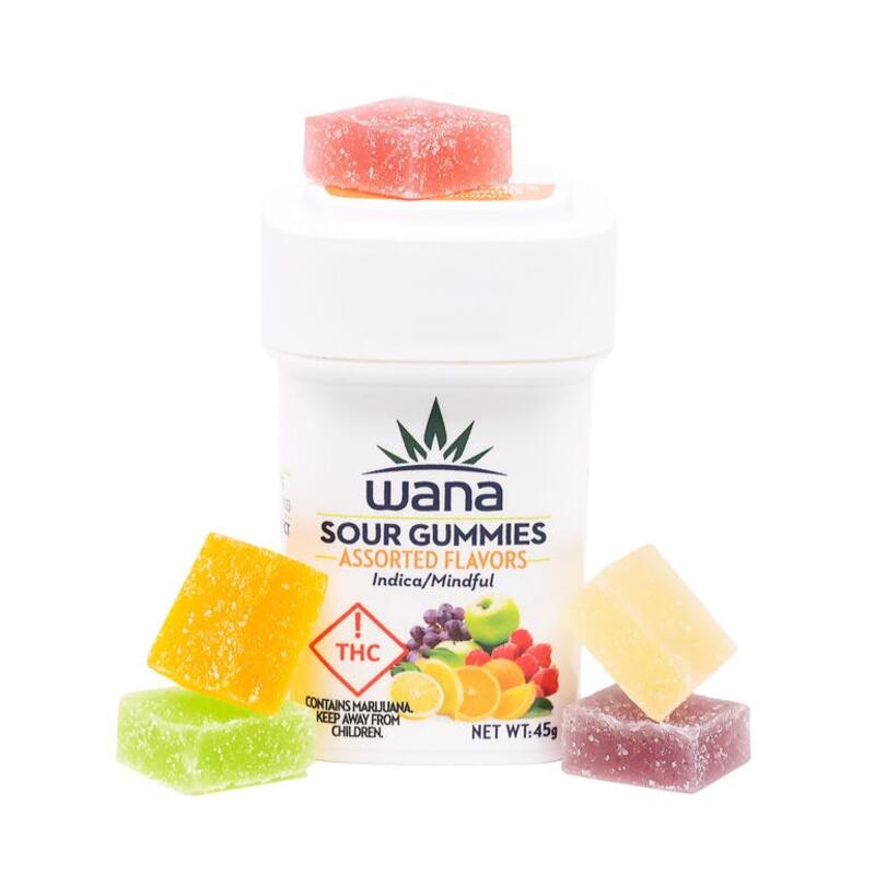 Wana Sour Gummies: Assorted Flavors Indica