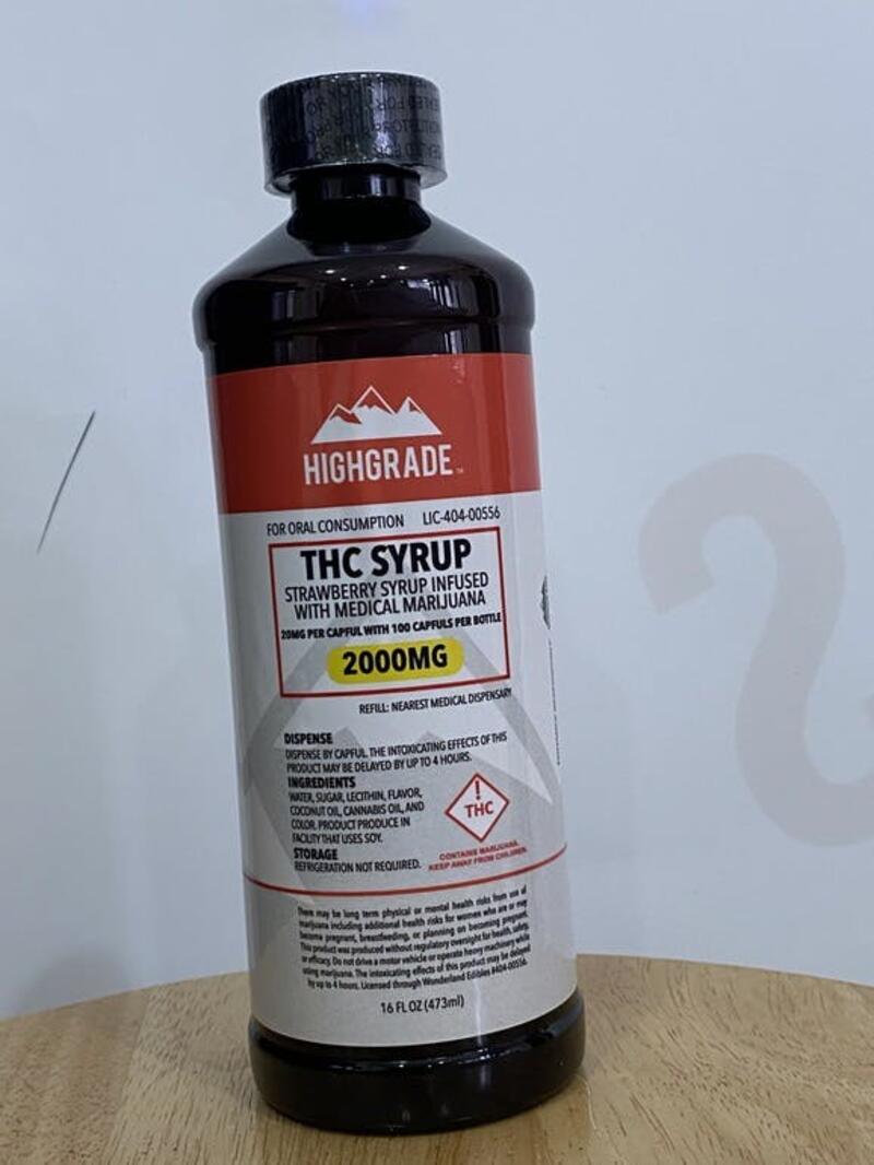 Blueberry THC Syrup (1000mg) - Highgrade