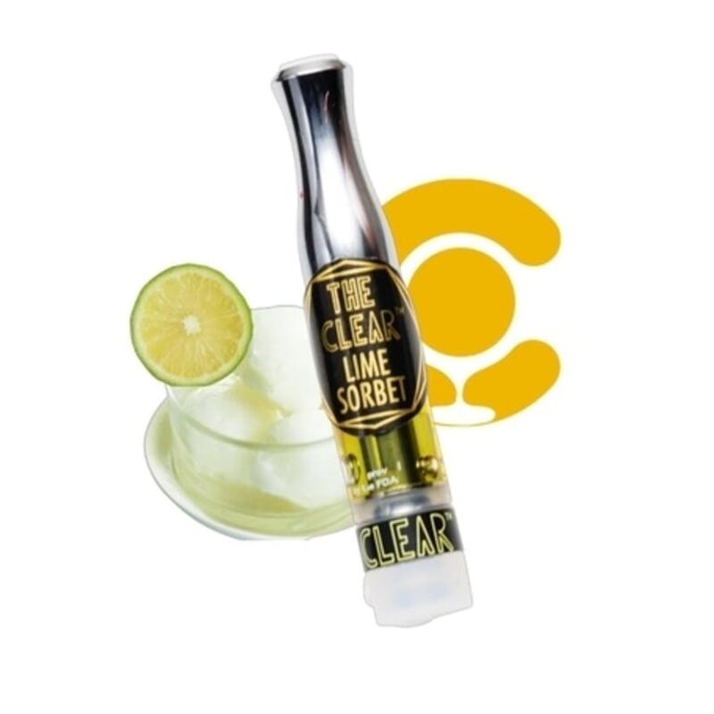 The Clear Lime Sorbet .5g Elite Cart