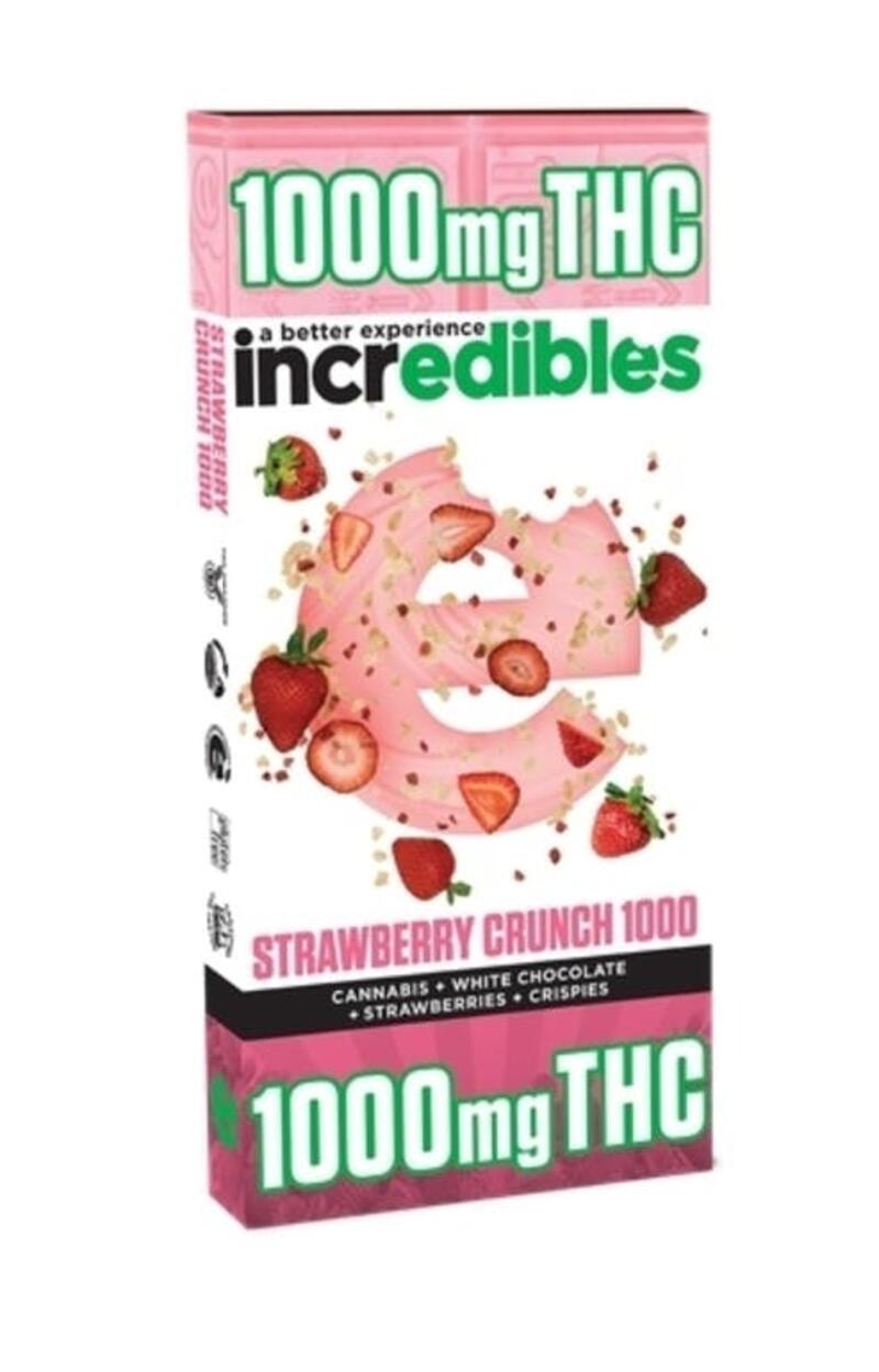 incredibles Strawberry Crunch 1000mg Chocolate