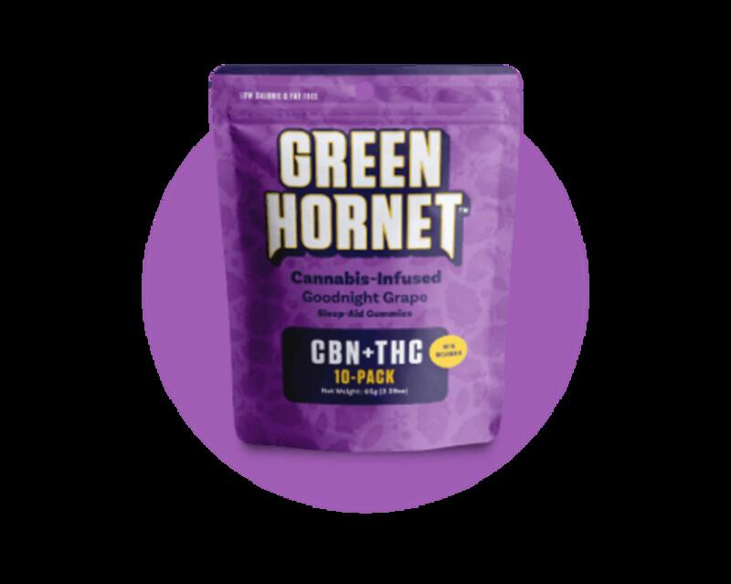 Green Hornet Grape Gummies 500mgCBN/500mgTHC