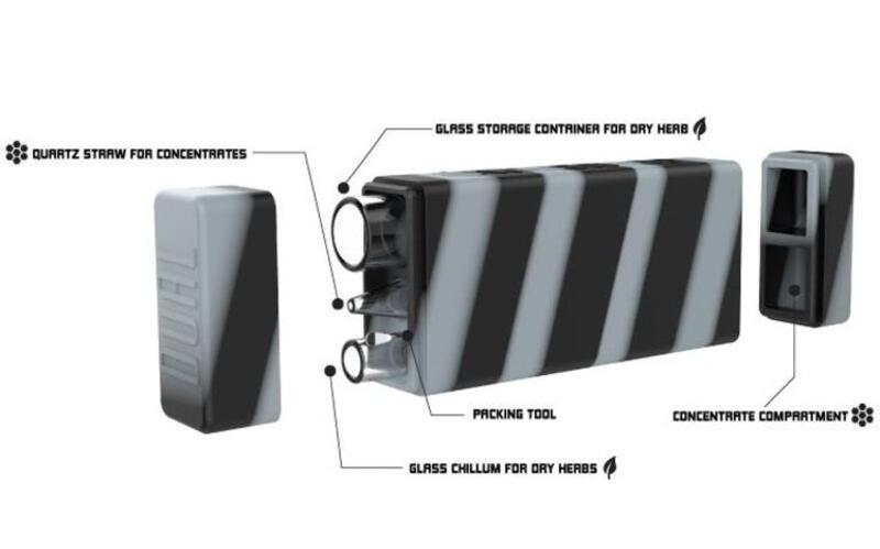 White Rhino Dual Container Silicone