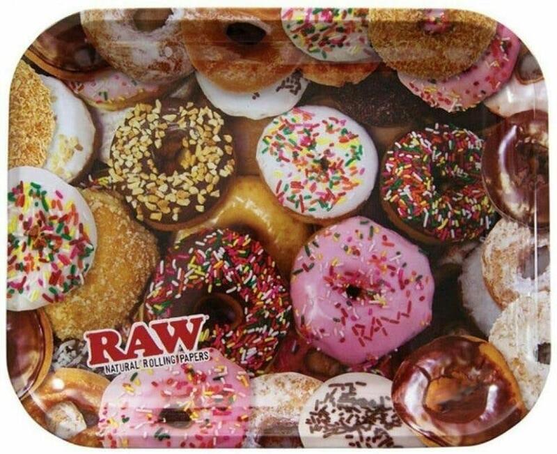 RAW Large Donut Metal Rolling Tray