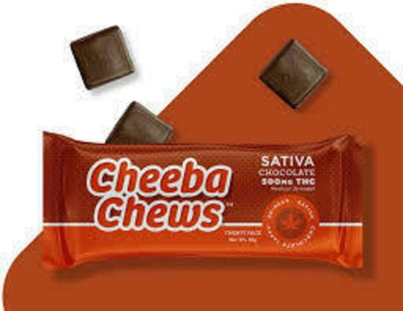 Cheeba Chews 500mg Chocolate Taffy SATIVA