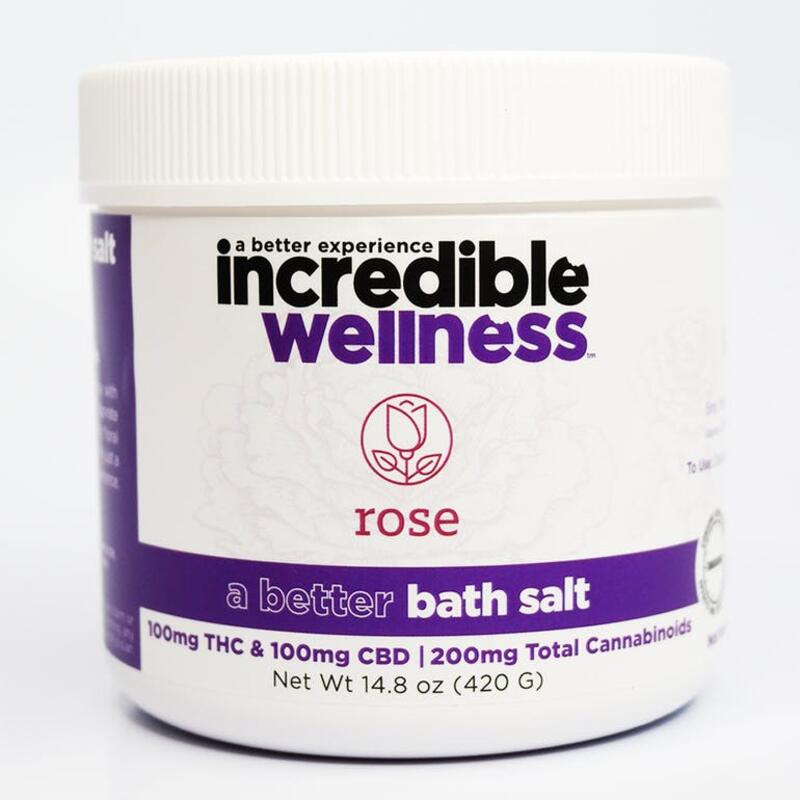 Rose Bath Salt 500mg THC