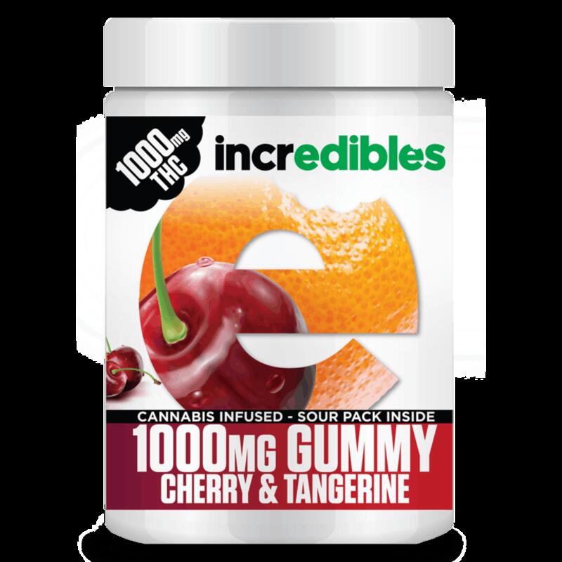 Indica Cherry & Tangerine Gummy 1000 MED